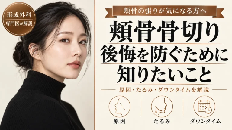 頬骨の張りが気になる方へ　頬骨骨切りで後悔しないために知っておきたいこと