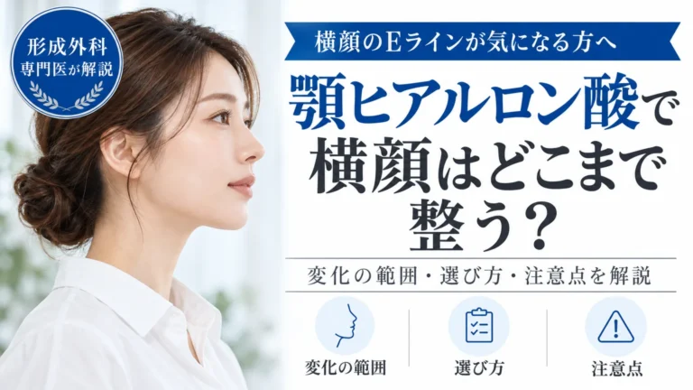 横顔のEラインが気になる方へ　顎ヒアルロン酸でどこまで整うの？
