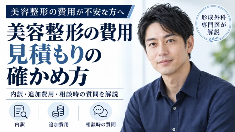美容整形の費用が不安な方へ　見積もりの内訳と後から増える費用の確かめ方