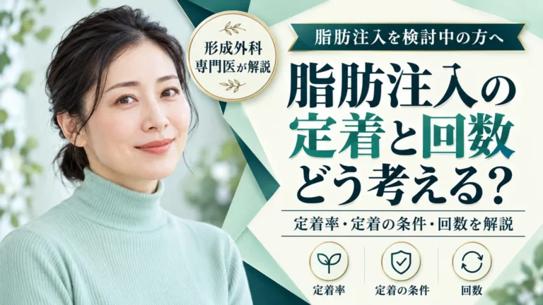 脂肪注入を検討中の方へ　定着率はどれくらいで、何回受ける必要があるのか