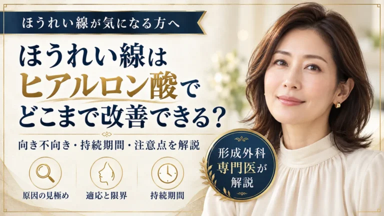 ほうれい線はヒアルロン酸でどこまで改善できる？