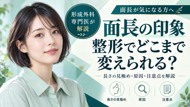 面長が気になる方へ　顔の長さは整形でどこまで変えられるのか